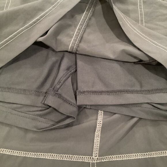 prAna Womens Lena Skort Sz 12 Gray Stretch Hiking Tennis Activewear - Picture 8 of 11
